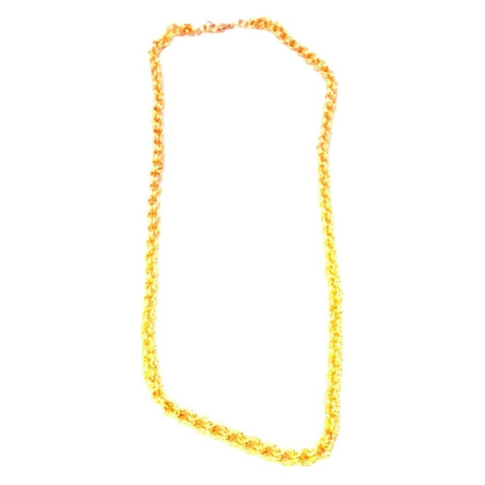 Gold tone 2 in 2 Chain mail necklace  1294